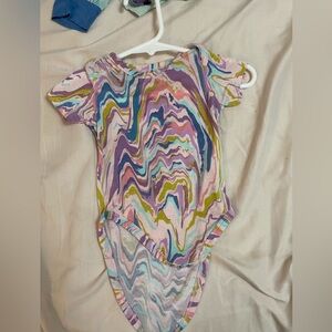 marble swirl body suit